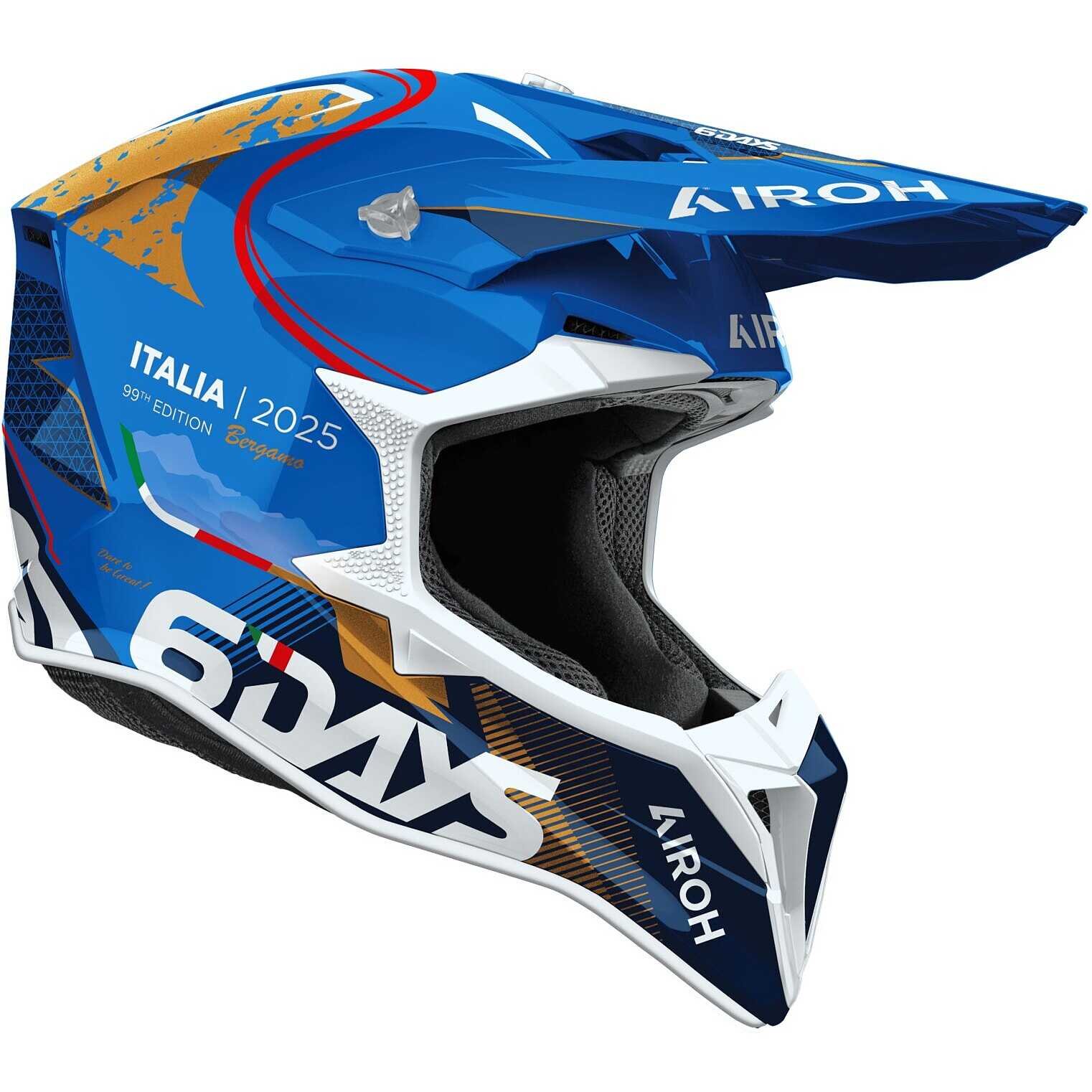 Casco Moto Cross Enduro Airoh WRAAAP 6DAYS ITALY 2025 - immagine 3