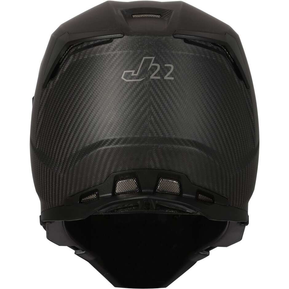 Casco Moto Cross Enduro JUST1 J22 Solid Carbon Matt - immagine 4