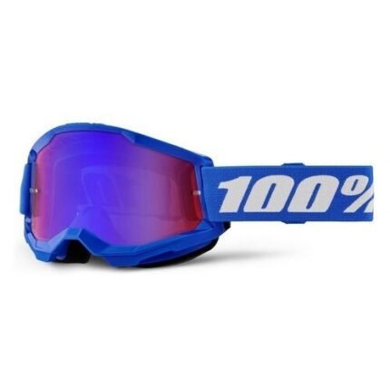 Maschera 100% Strata 2 Lente a specchio blue