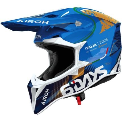 Casco Moto Cross Enduro Airoh WRAAAP 6DAYS ITALY 2025