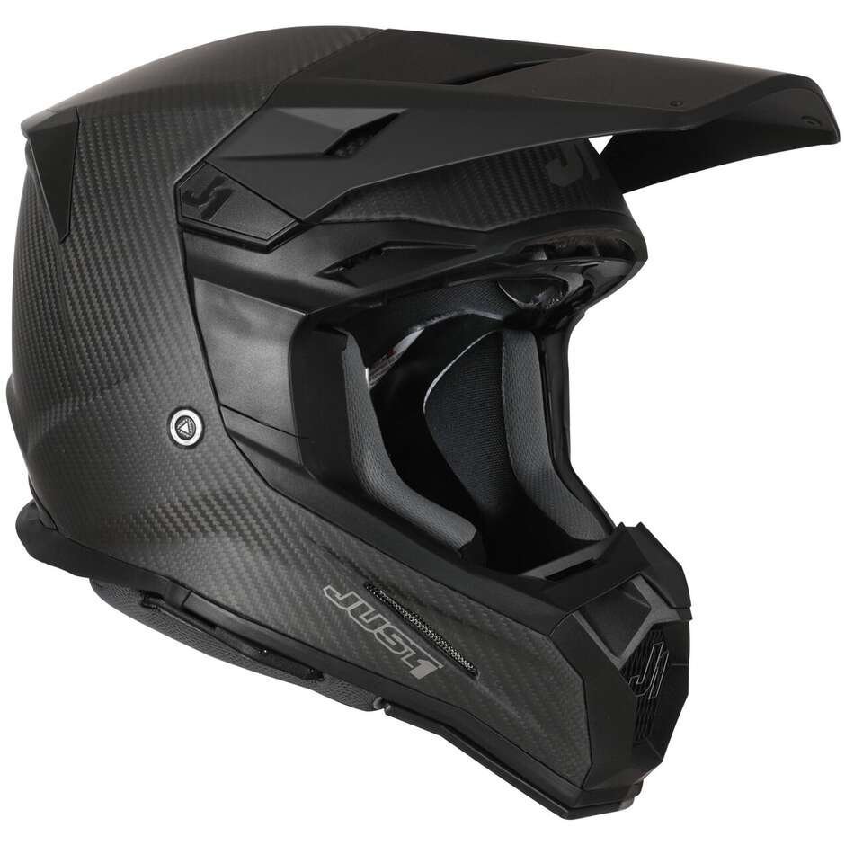 Casco Moto Cross Enduro JUST1 J22 Solid Carbon Matt