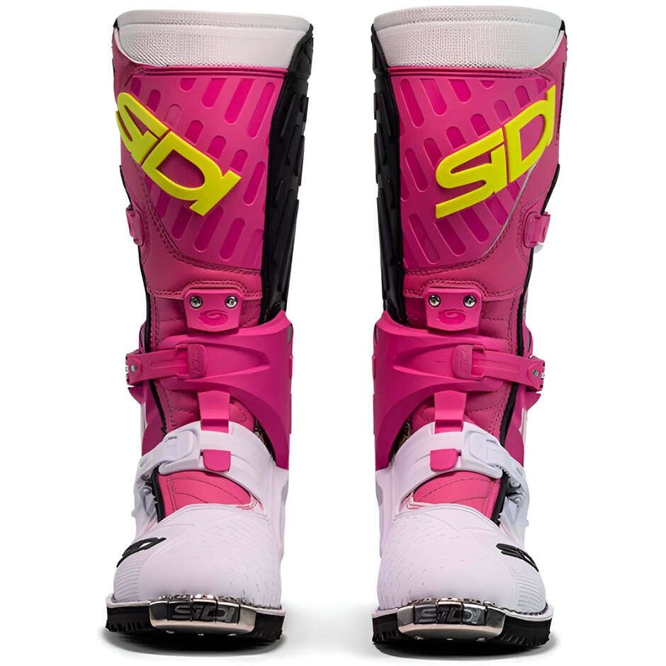 Stivali Moto Cross Enduro SIDI CROSSAIR HD White Pink - immagine 5