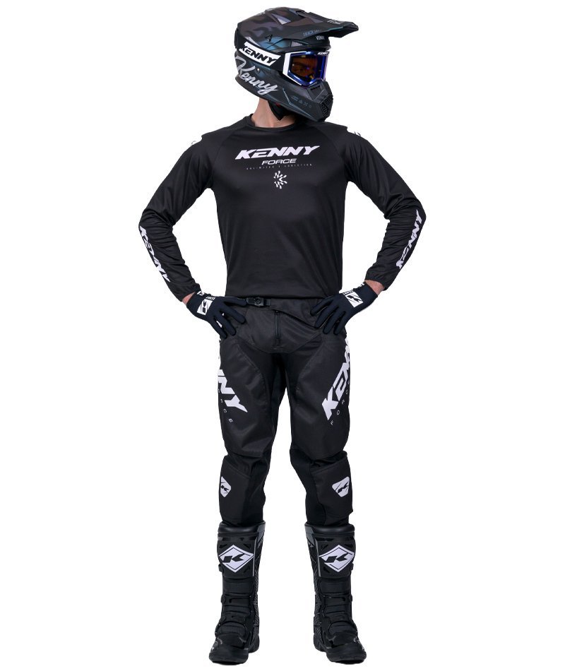 Completo Moto Cross Enduro Kenny Force Solid Black
